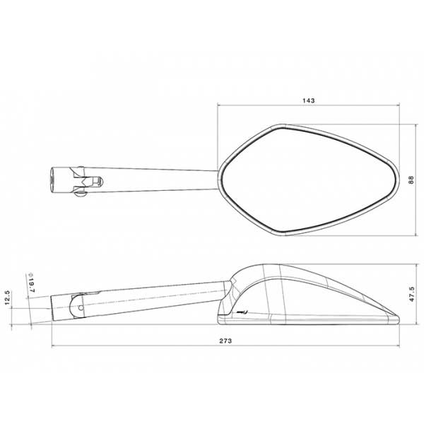 Rizoma Veloce Naked Mirrors Aprilia Spengineering Co Uk