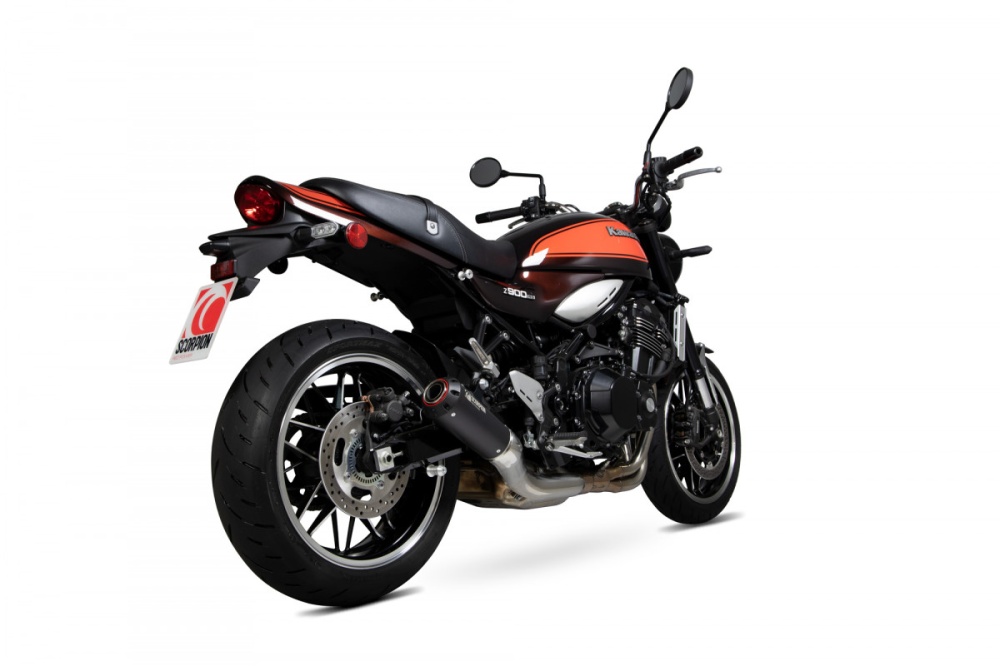 Kawasaki Z900RS (2018-2024) Scorpion Red Power Ceramic Black Exhaust - PKA123BCER