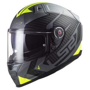 LS2 Vector II Helmet - FF811 - Splitter Hi-Vis Yellow