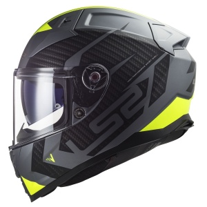 LS2 Vector II Helmet - FF811 - Splitter Hi-Vis Yellow