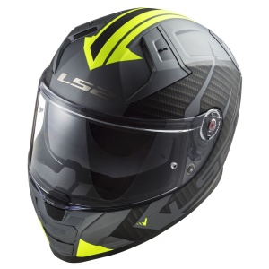 LS2 Vector II Helmet - FF811 - Splitter Hi-Vis Yellow