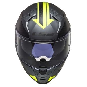 LS2 Vector II Helmet - FF811 - Splitter Hi-Vis Yellow