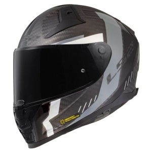 LS2 Vector II Carbon Helmet - FF811 - Grid Matt Black Grey