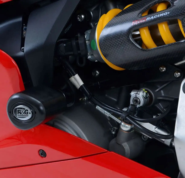 Ducati Panigale V2 (2020-2024) R&G Aero Style Crash Protectors (Non Drill) - CP0389BL/WH