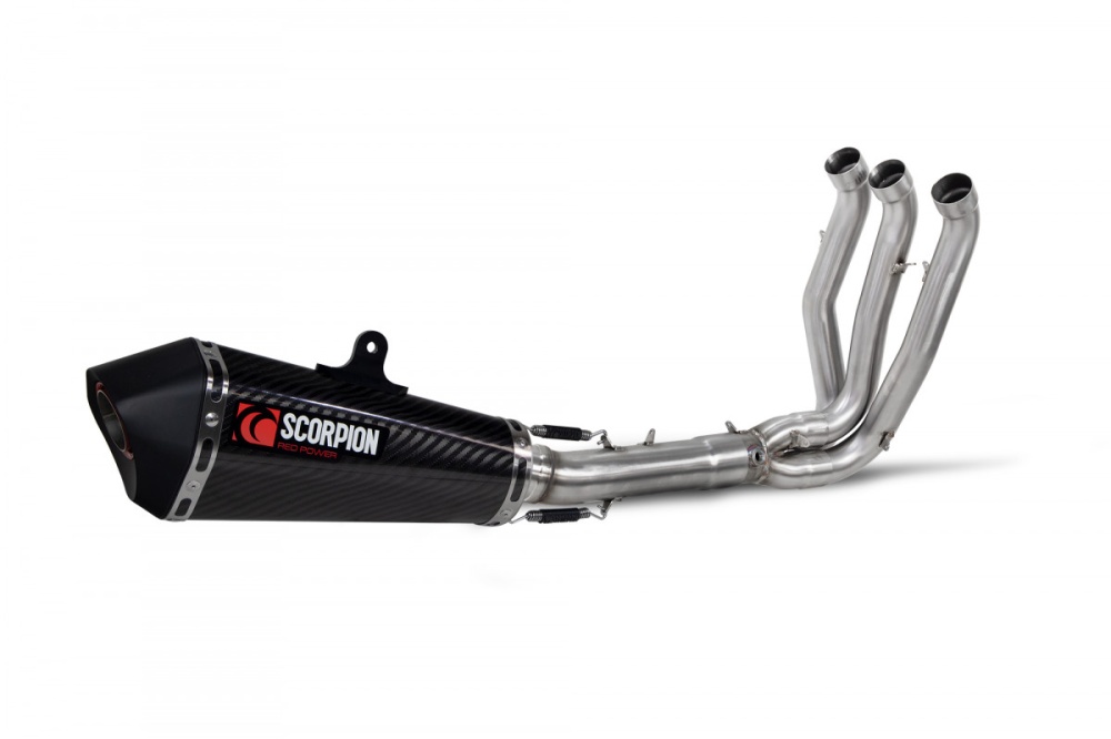 Triumph Trident 660 (2021-2024) Scorpion Serket Carbon Exhaust - RTR91SYSCEO