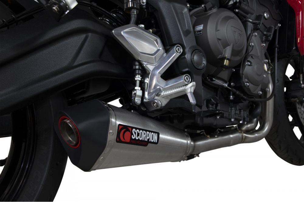 Triumph Trident 660 (2021-2024) Scorpion Serket Stainless Exhaust - RTR91SYSSEO