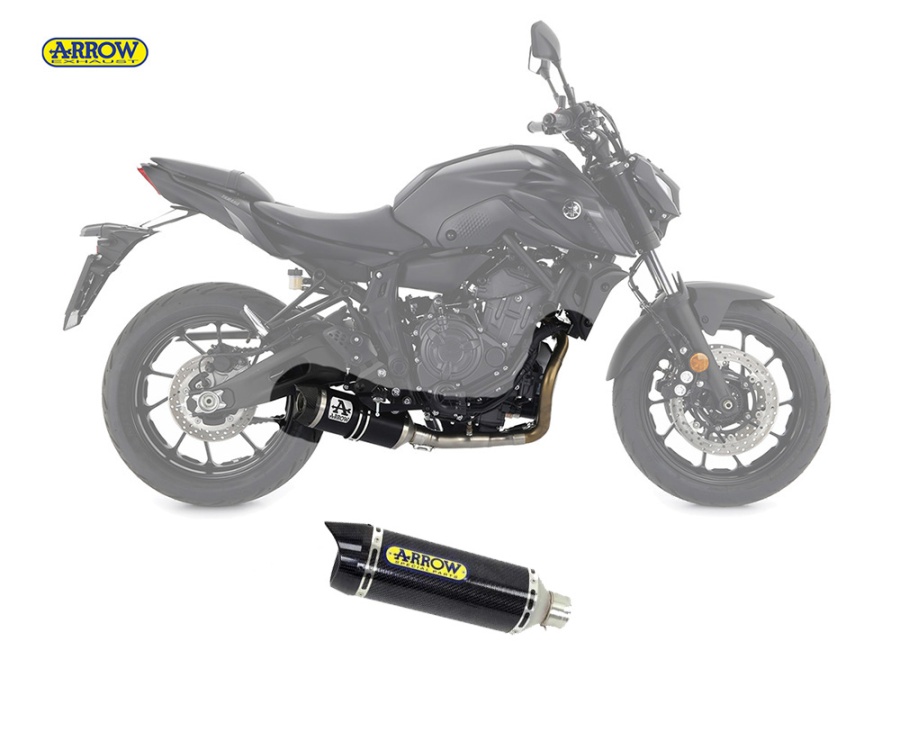 Yamaha MT-07 (2021-2024) Arrow Thunder Carbon Exhaust