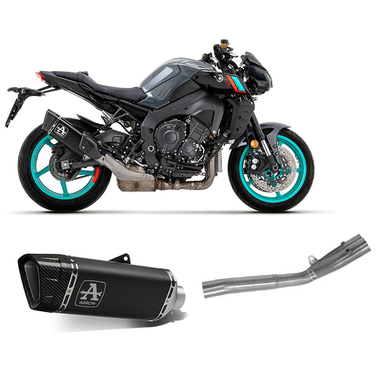 Yamaha MT-10 (2022-2023) Arrow Titanium Decat Exhaust - Pista Dark ...