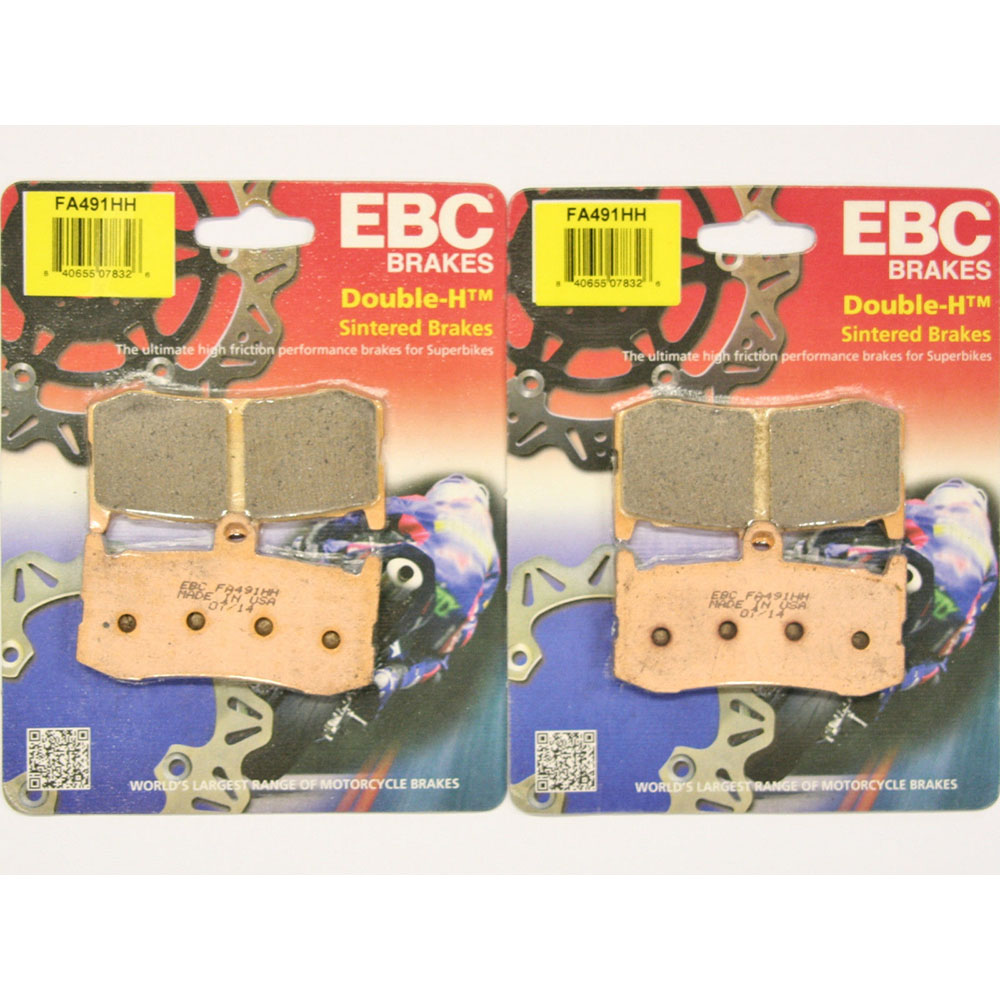 Triumph Daytona 675 (2013-2017) - EBC Double H Front Brake Pads FA491HH ...